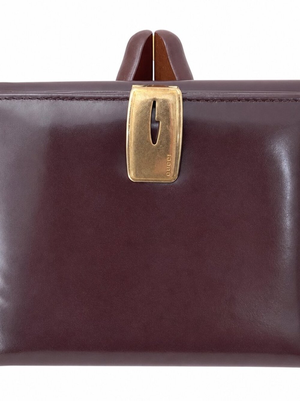 Vintage Gucci Tom Ford Era Purple Patent Leather Double-Sided Bifold Wallet